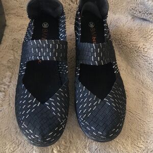 Black Bernie Mev Woven Flats